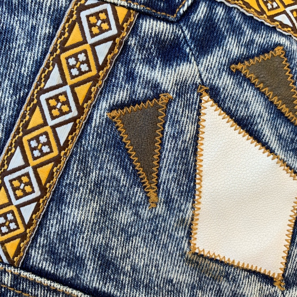 Vintage NY Girl retro 80s oversized denim jacket - Picture 15 of 16